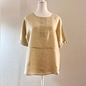 Eileen Fisher organic 100% linen top